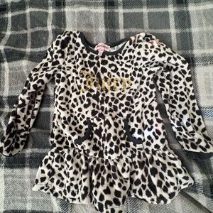 Juicy Couture Print Long  Sleeve Dress